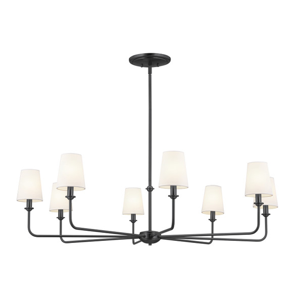 Kichler - 52517BK - Eight Light Chandelier - Pallas - Black