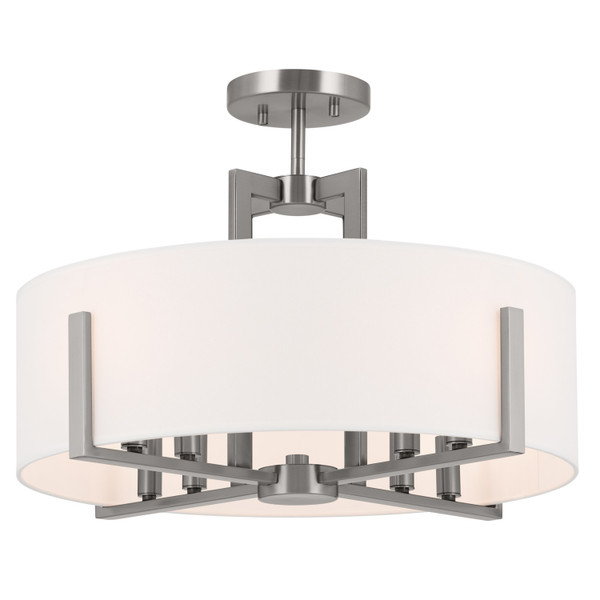 Kichler - 52592CLP - Eight Light Pendant/Semi Flush - Malen - Classic Pewter