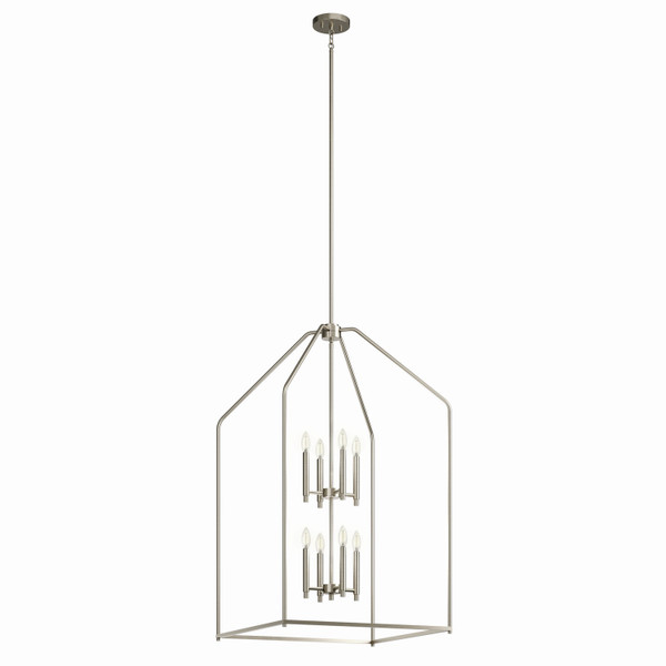 Kichler - 52724NI - Eight Light Foyer Pendant - Madden - Brushed Nickel