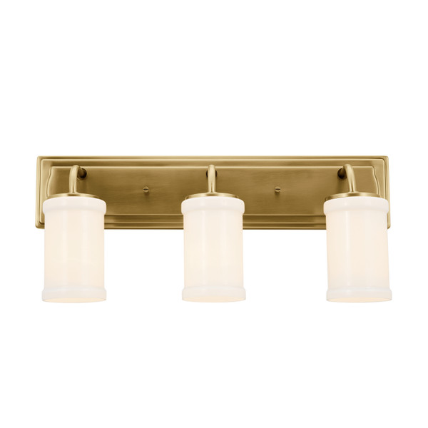 Kichler - 55131NBR - Three Light Bath - Vetivene - Natural Brass