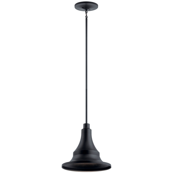 Kichler - 59058BKT - One Light Outdoor Pendant - Hampshire - Textured Black