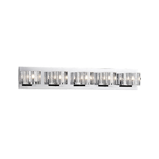 Kuzco Lighting - 701045 - Five Light Vanity - Bathroom Fixtures - Chrome