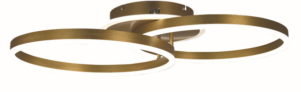 Thumprints - T1070-BG - LED Semi Flush Mount - Harper - Brushed Gold