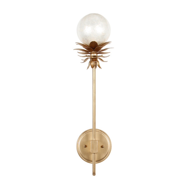 Kalco - 528821MG - One Light Wall Sconce - Florette - Modern Gold