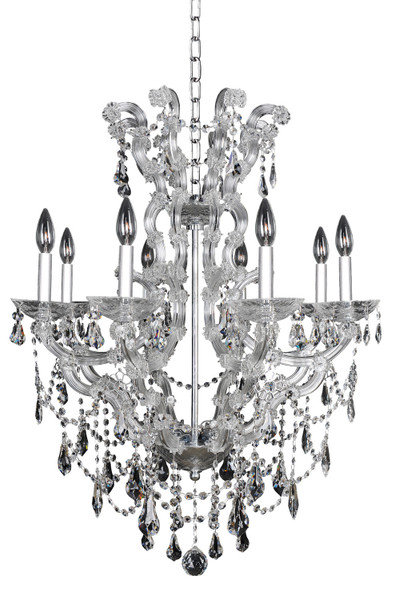 Allegri - 023454-010-FR001 - Eight Light Chandelier - Brahms - Chrome