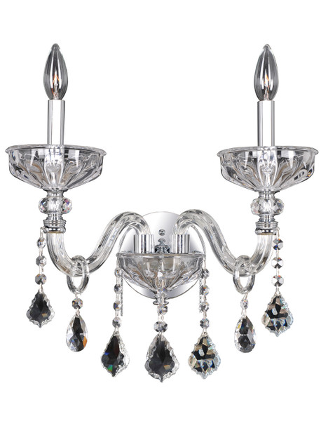 Allegri - 026021-010-FR001 - Two Light Wall Bracket - Clovio - Chrome