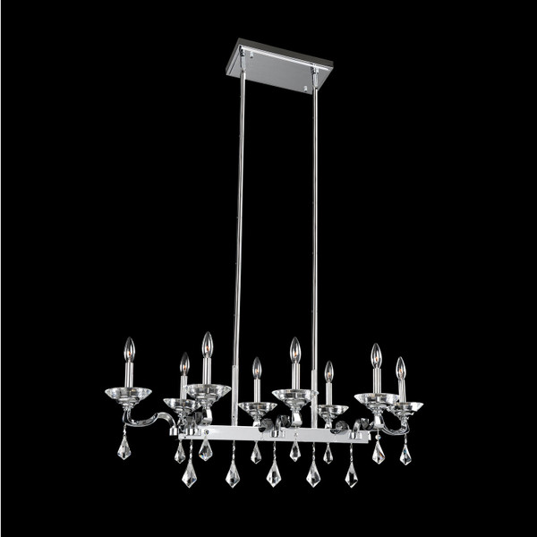 Allegri - 027760-010-FR001 - Eight Light Island Pendant - Cosimo - Chrome