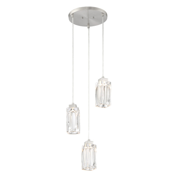 George Kovacs - P1873-084-L - LED Pendant - Putnam Place - Brushed Nickel