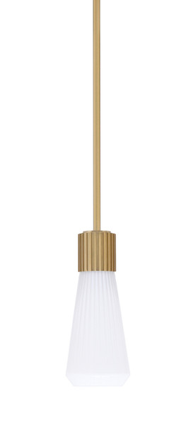 Toltec Lighting - 4801-NAB-881 - One Light Mini Pendant - Everleigh - New Age Brass