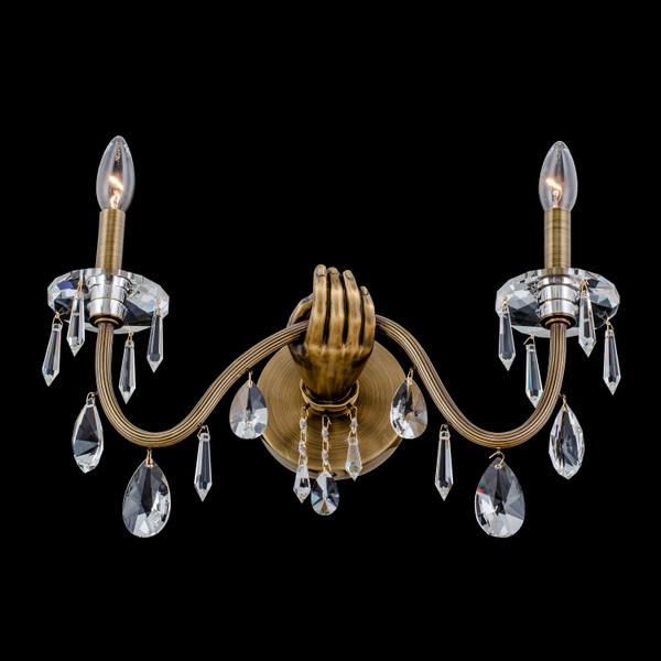 Allegri - 039021-032-FR001 - Two Light Wall Sconce - Venere - Historic Brass
