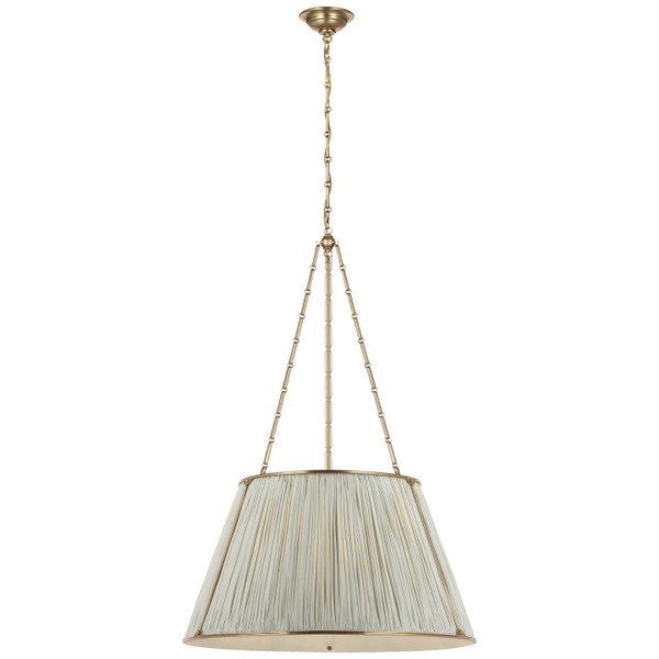 manufacturer_finish:Hand-Rubbed Antique Brass|manufacturer_glass:18 x 28 x 16 Blue Charee Stripe Pleat