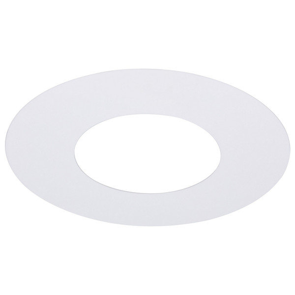 Satco - S13540 - 4-Inch Flat Goof Ring for Commercial Downlights - Matte White