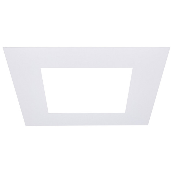Satco - S13552 - 8-Inch Flat Goof Ring for Commercial Downlights - Matte White