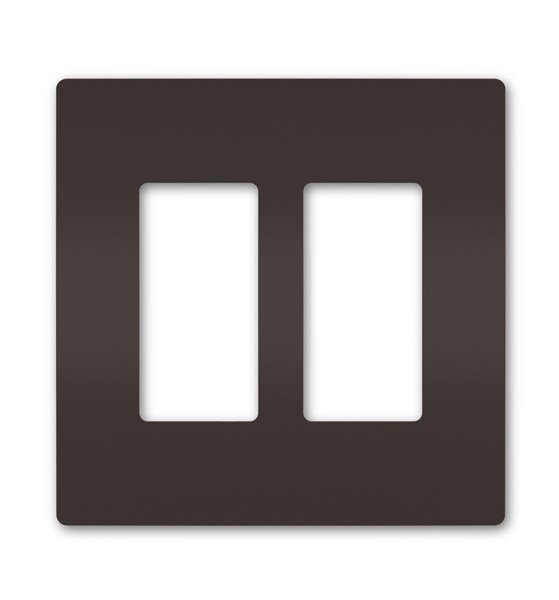 Legrand - RWP262 - Two-Gang Screwless Wall Plate - radiant - Brown