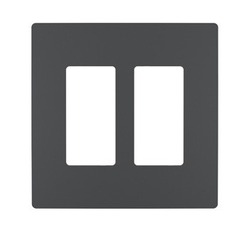 Legrand - RWP262GCC6 - Two-Gang Screwless Wall Plate - radiant - Graphite