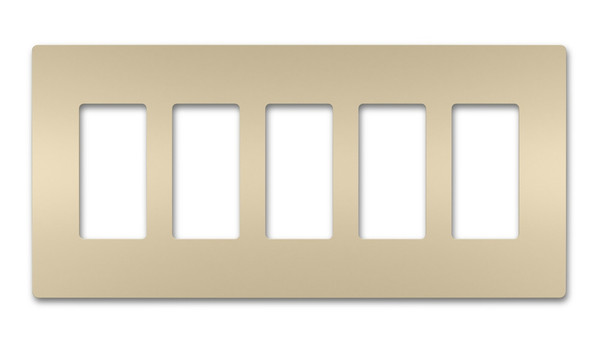 Legrand - RWP265I - Five-Gang Screwless Wall Plate - radiant - Ivory
