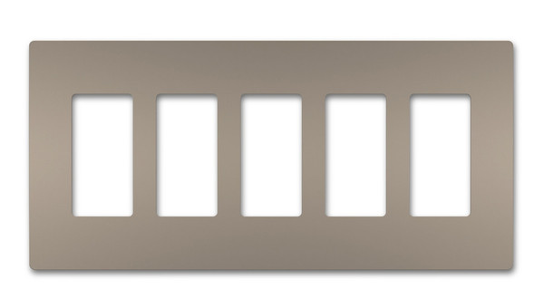 Legrand - RWP265NI - Five-Gang Screwless Wall Plate - radiant - Nickel