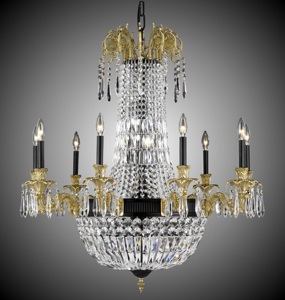 manufacturer_finish:Old Bronze(Black) with True Brass|light_source:Incandescent|crystal:P - Precision Clear Crystal