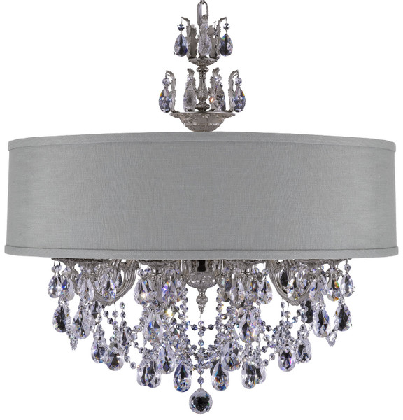 manufacturer_finish:Silver|manufacturer_glass:Gray Linen Hardback|crystal:Oval Precision