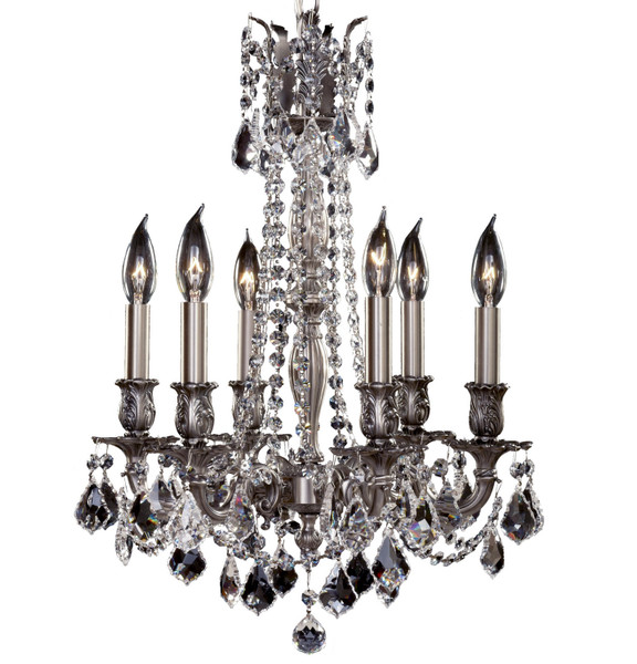 manufacturer_finish:Antique Silver|light_source:Incandescent|crystal:French Pendaloque Precision