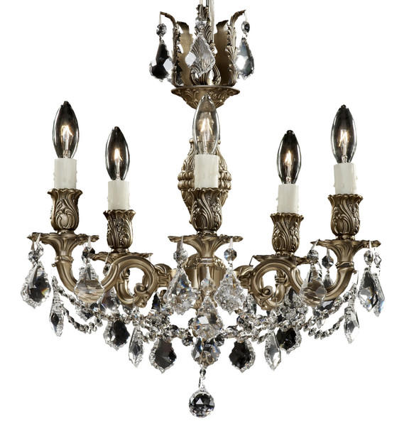 manufacturer_finish:Antique Black Glossy|light_source:Incandescent|crystal:A - Precision Clear French Pendaloque Crystal