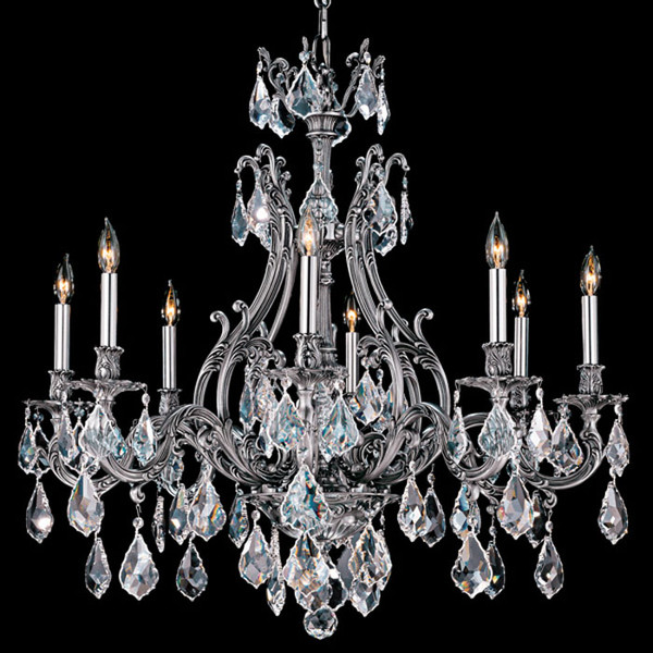 manufacturer_finish:Antique Silver|light_source:Incandescent|crystal:French Pendaloque Precision