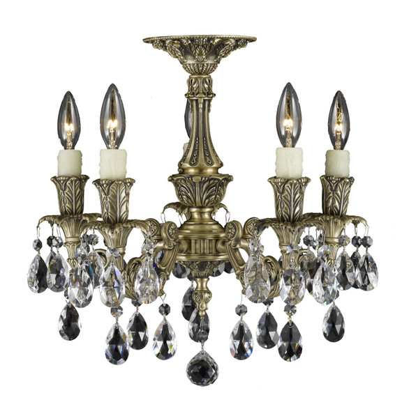 manufacturer_finish:Antique Black Glossy|light_source:Incandescent|crystal:O - Precision Clear Oval Crystal
