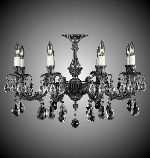 manufacturer_finish:Antique Silver|light_source:Incandescent|crystal:Oval Precision