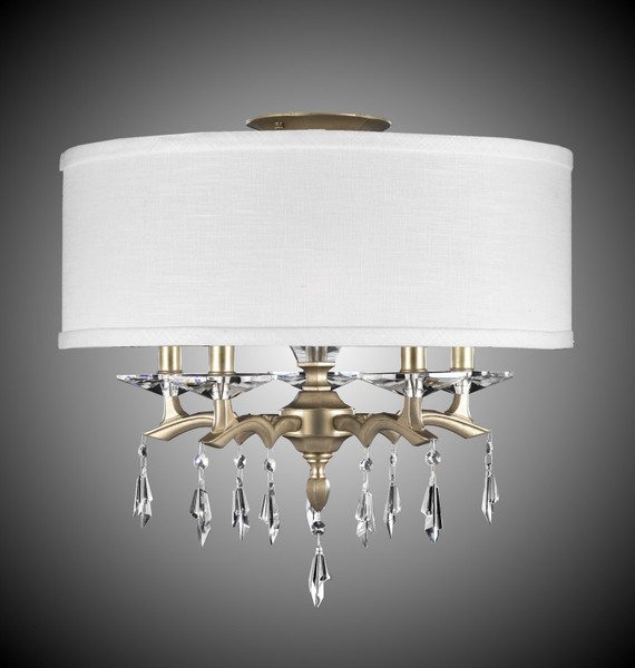 manufacturer_finish:Old Brass|manufacturer_glass:Hard Linen Hard Back Fabric Shade|light_source:Incandescent|crystal:G - Precision Clear Glacial Drop Crystal