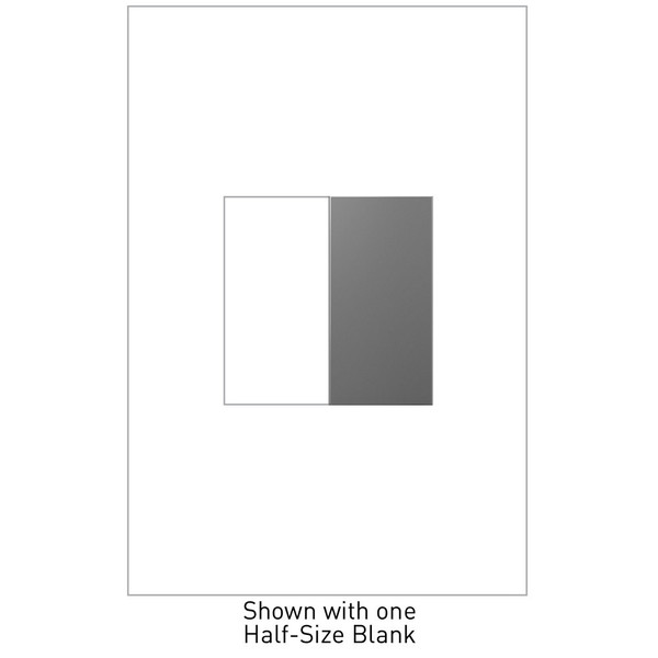 Legrand - AABK1M4 - Blank Half-Size - adorne - Magnesium