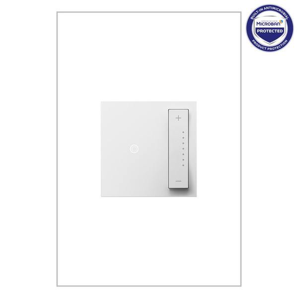 Legrand - ADTP4FBL3PW4 - 0-10V sofTap Dimmer with Microban - adorne - White