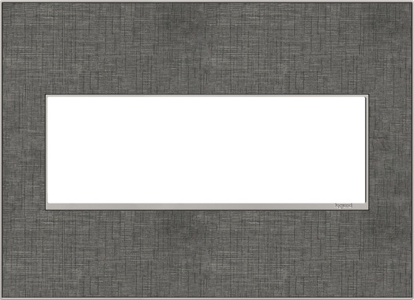 Legrand - AWM3GSL4 - Three-Gang Screwless Wall Plate - adorne - Slate Linen