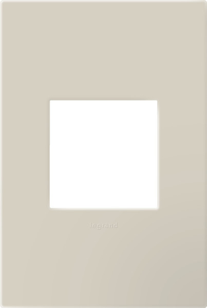 Legrand - AWP1G2OM - One-Gang-Plus Screwless Wall Plate with Microban - adorne - Oatmeal