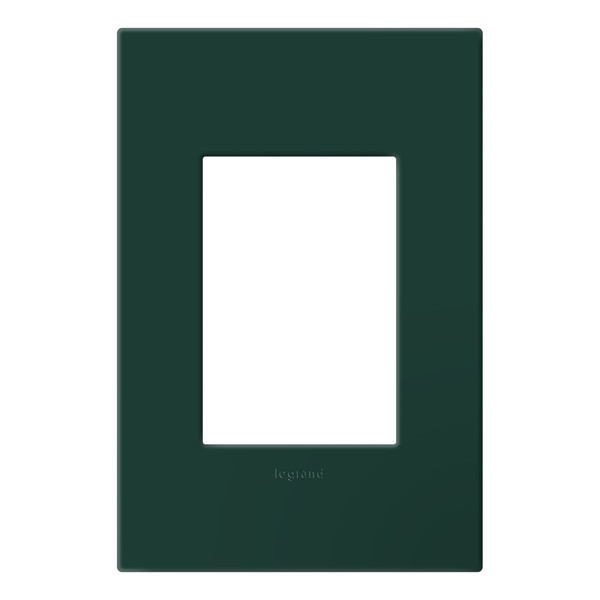 Legrand - AWP1G3EG - One-Gang Screwless Wall Plate with Microban - adorne - Evergreen