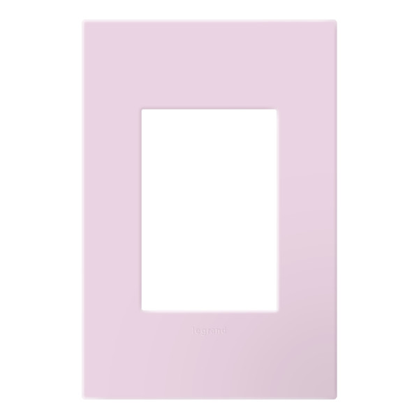 Legrand - AWP1G3RA - One-Gang Screwless Wall Plate with Microban - adorne - Rosa