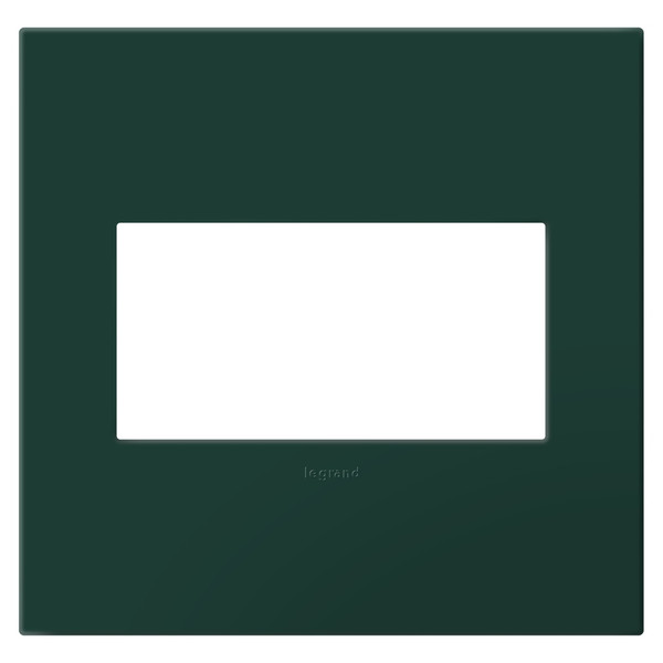Legrand - AWP2GEG - Two-Gang Screwless Wall Plate with Microban - adorne - Evergreen