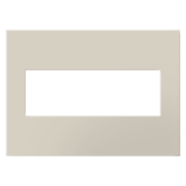 Legrand - AWP3GOM - Three-Gang Screwless Wall Plate with Microban - adorne - Oatmeal