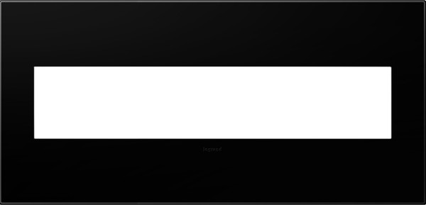 Legrand - AWP5GNK1 - Five-Gang Screwless Wall - adorne - Black Ink