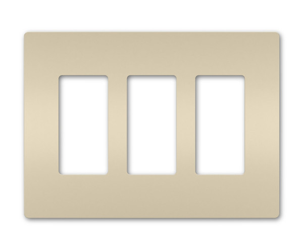 Legrand - RWP263LA - Three-Gang Screwless Wall Plate - radiant - Light Almond