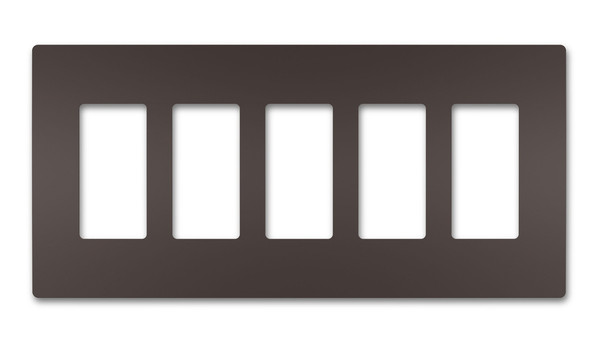 Legrand - RWP265DB - Five-Gang Screwless Wall Plate - radiant - Dark Bronze