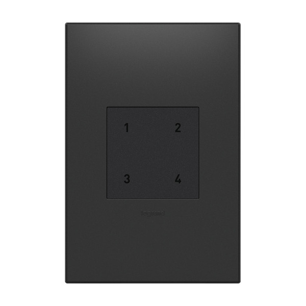 Legrand - WNACB40G1 - Wireless Smart Scene Controller with Netatmo - adorne - Graphite
