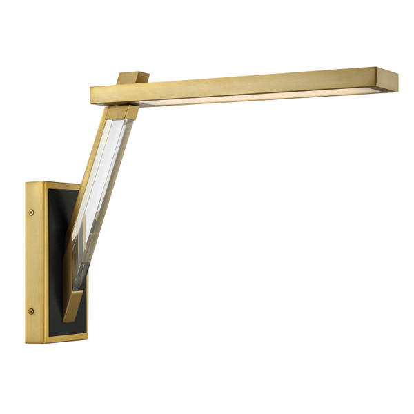 George Kovacs - P1920-726-L - LED Wall Sconce - Sauvity - Coal And Soft Brass