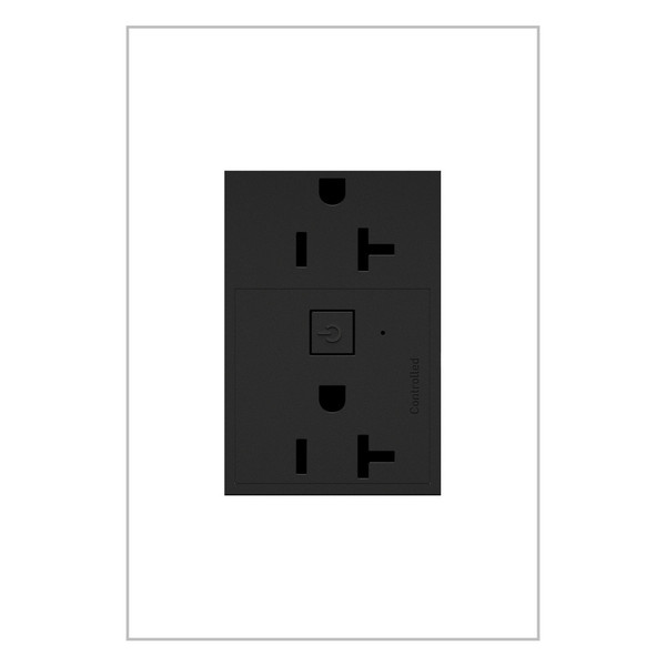 Legrand - WNAR203G1 - 20A Smart Outlet with Netatmo Plus-Size - adorne - Graphite