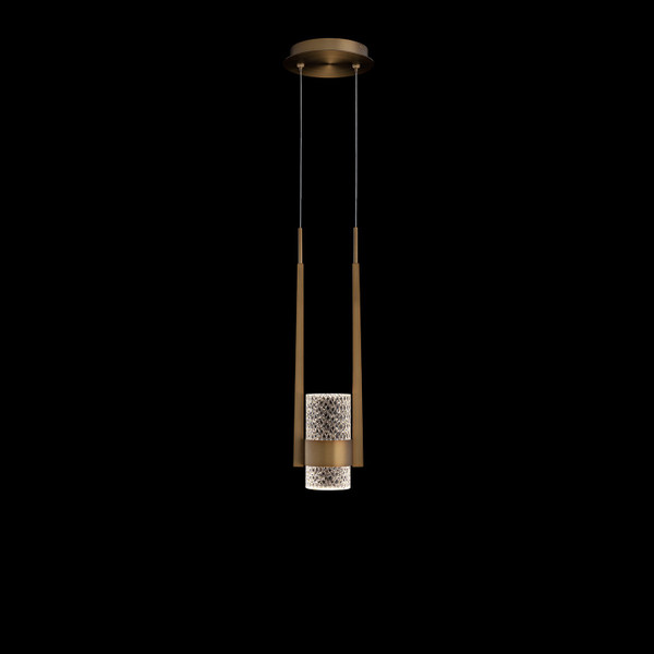 Schonbek Beyond - BPD28518-AB - LED Mini Pendant - Cadenza - Aged Brass