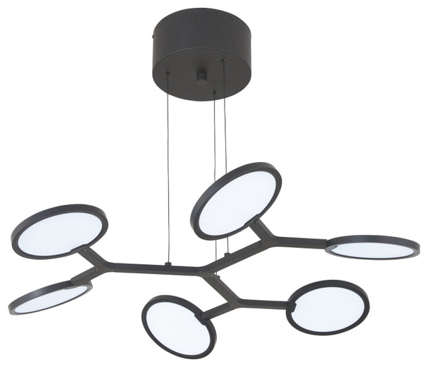 George Kovacs - P1950-66A-L - LED Pendant - Bandalore - Coal Black
