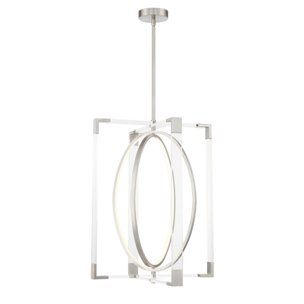 George Kovacs - P2266-084-L - LED Pendant - Double Take - Brushed Nickel