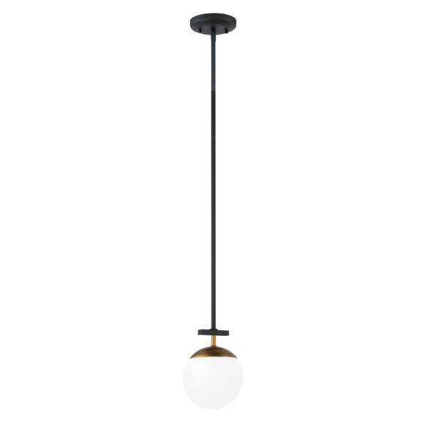 George Kovacs - P351-618 - One Light Mini Pendant - Alluria - Weather Coal With Autumn Gold