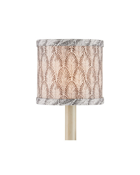 Currey and Company - 0900-0066 - Chandelier Shade - Plume - Stone/Ivory