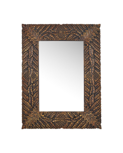 Currey and Company - 1000-0172 - Mirror - Schwarzwald - Weathered Brown