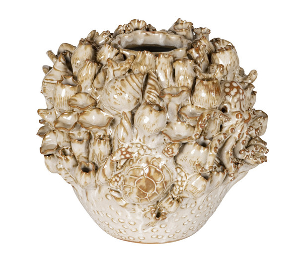 Currey and Company - 1200-1052 - Vase - Tidala - Milky White